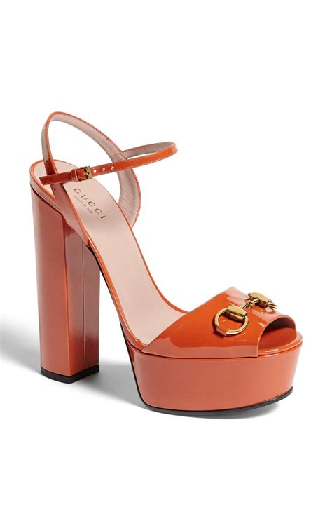 gucci shoes platform heels|Gucci claudie heels.